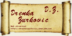 Drenka Zurković vizit kartica
